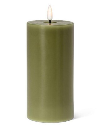 LED Pillar Candle 3 X 6&quot; - green
