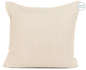 Pillow - Overstitch Square - beige 20&quot;