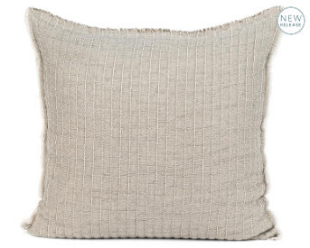 Pillow - Overstitch Square - grey 20&quot;