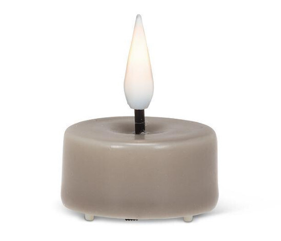 LED Tealight - 1.5" - set of 6 - grey