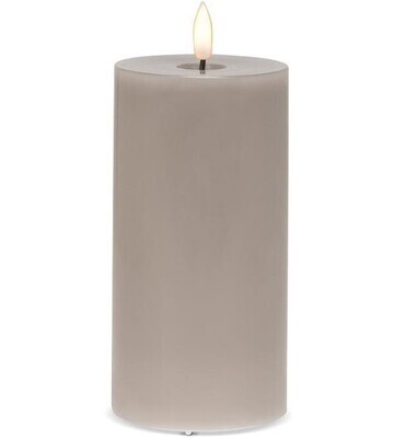 LED Pillar Candle 3 X 6&quot; - grey