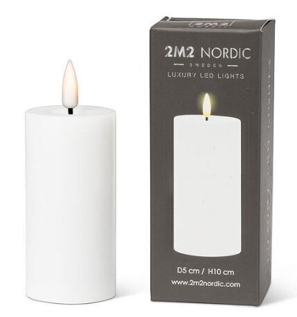 LED Pillar Candle 2 X 4&quot; - white