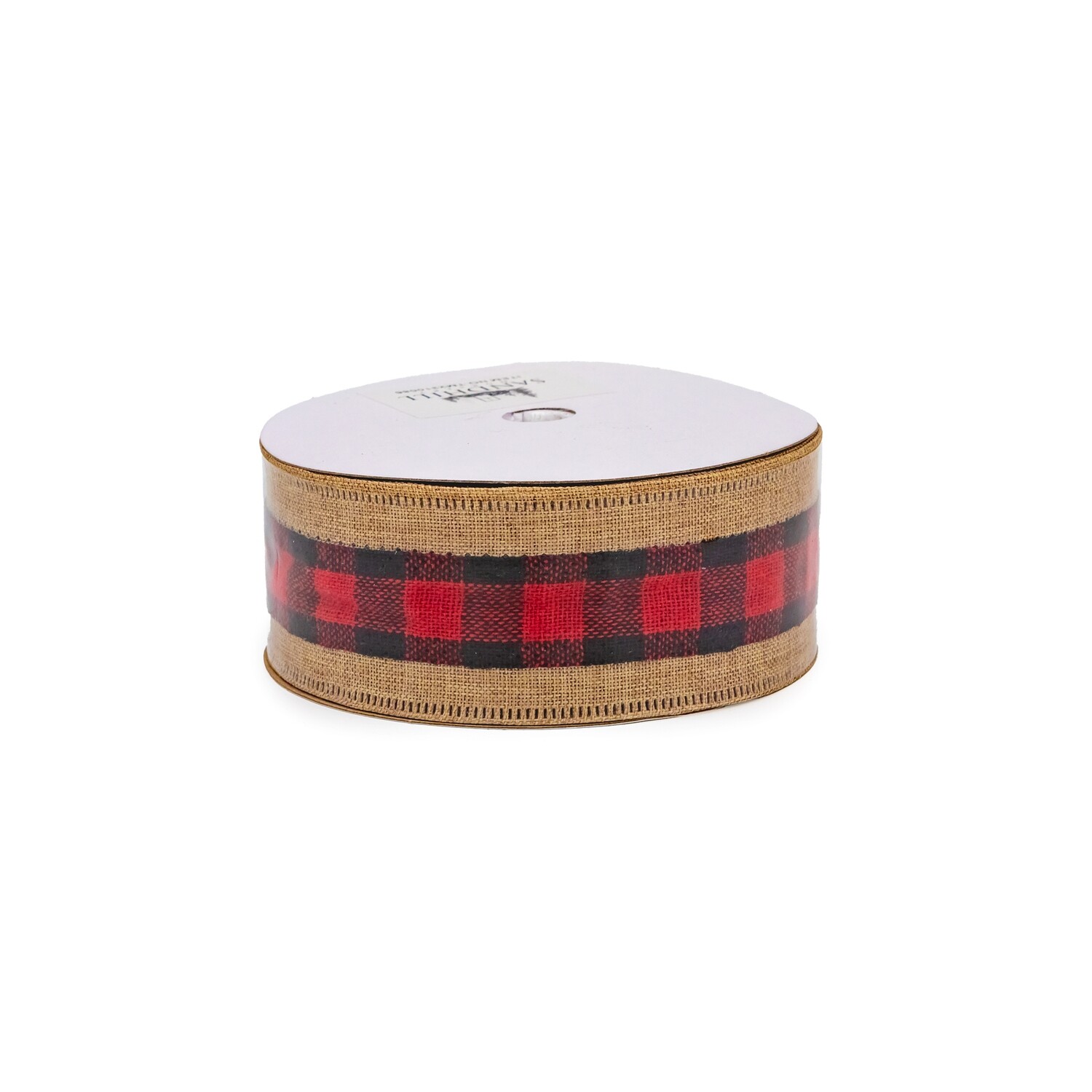 Ribbon - Plaid and Burlap 4cm, 10yd