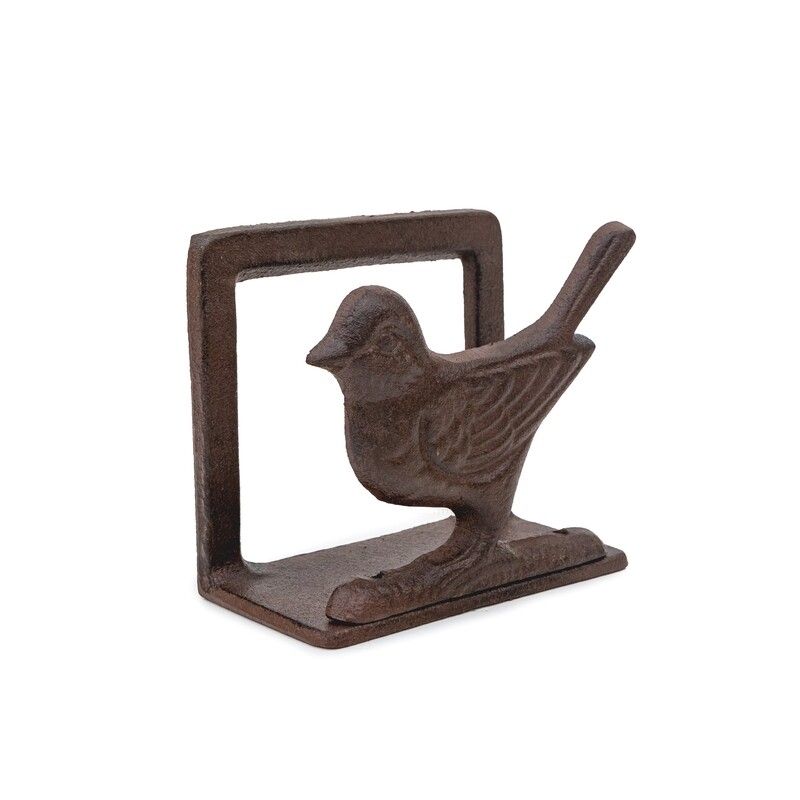 Cast Iron - Napkin Holder with Bird