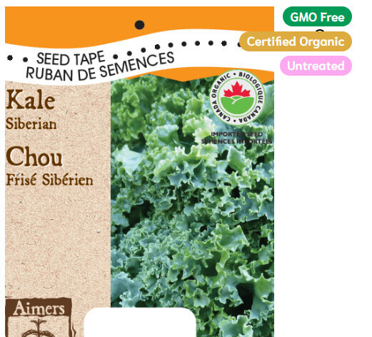 Seed Tape ORGANIC - Kale Siberian