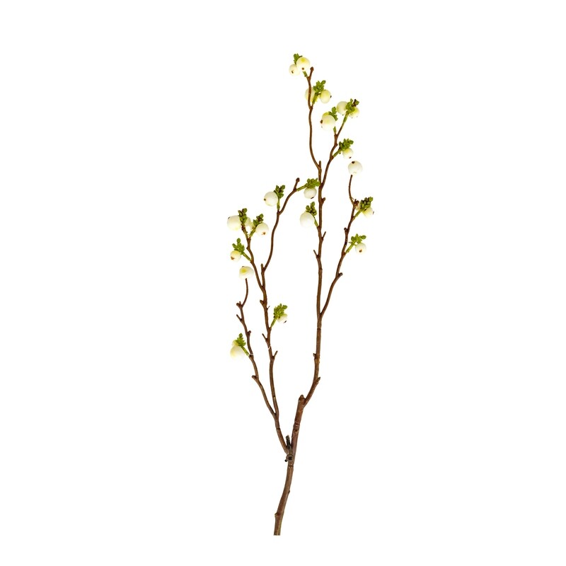 Pick - Faux Snow Bush Berries 60cm