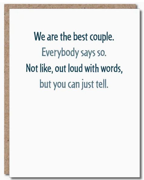 Anniversary Card - Best Couple
