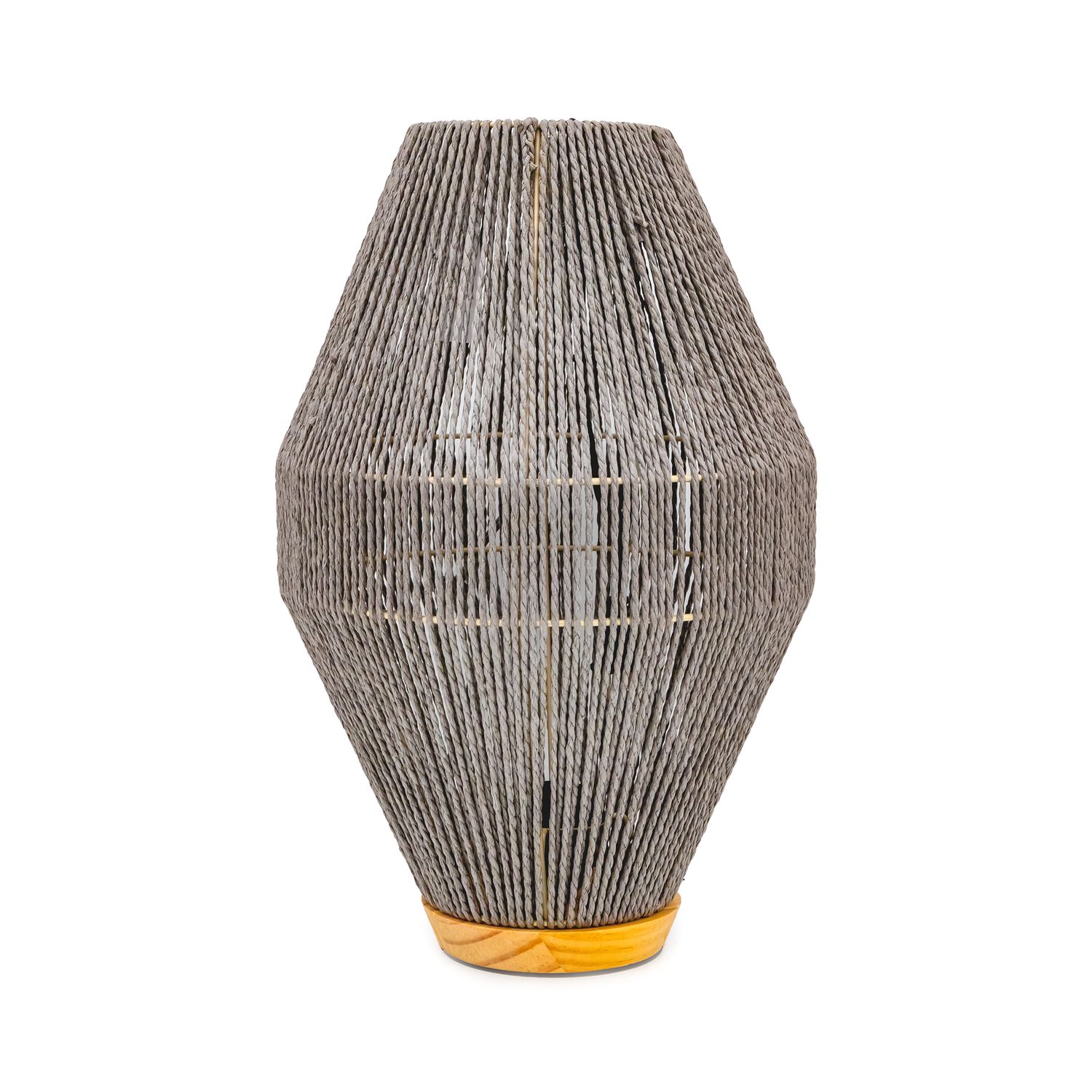 Table Lamp  - Boho 27x43cm, Color: Grey