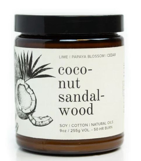 Soy Candle 9 oz, Variety: Coconut Sandalwood