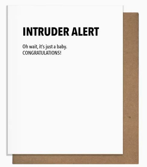 Baby Card: Intruder Alert