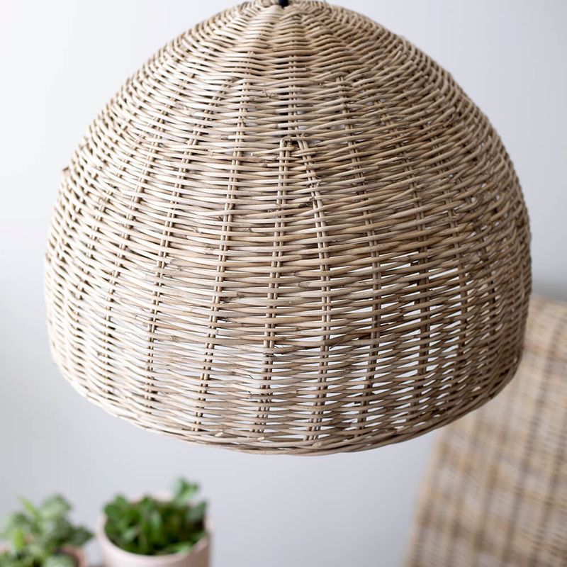 Light - Rattan Pendant - medium 15.5D 11.5H