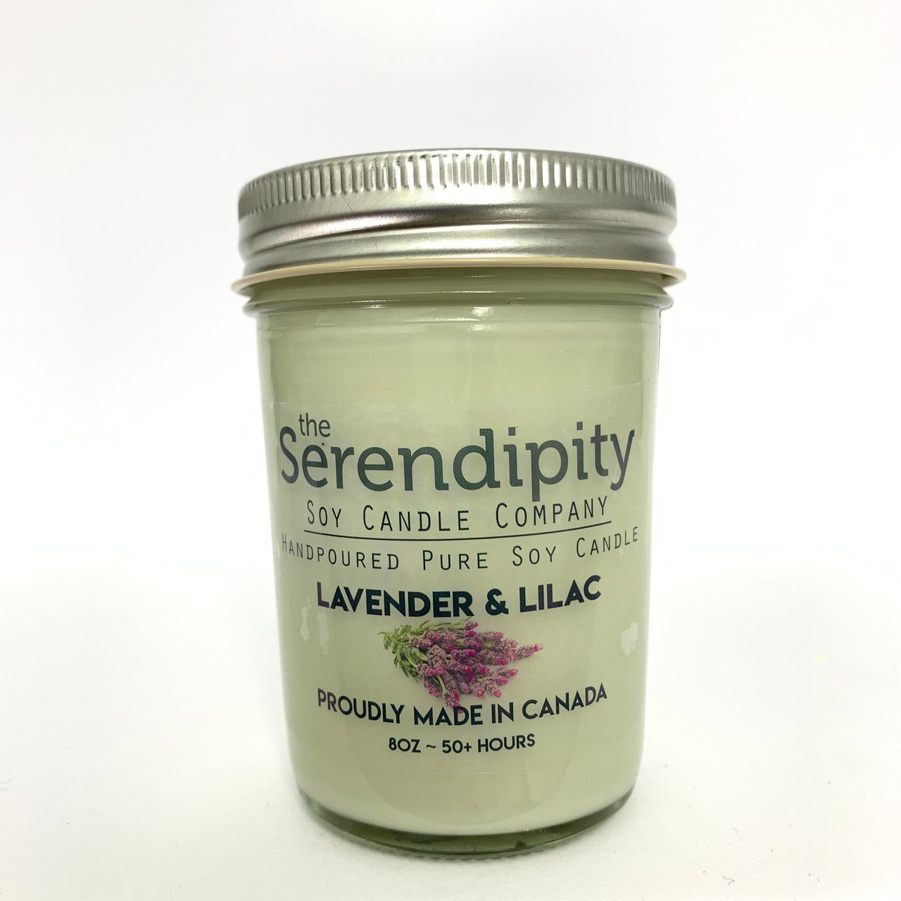 Soy Candle - Lavender &amp; Lilac, Size: 8oz