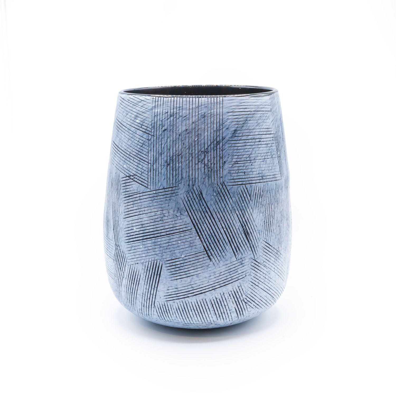 Vase - Black Ceramic, Size: Small