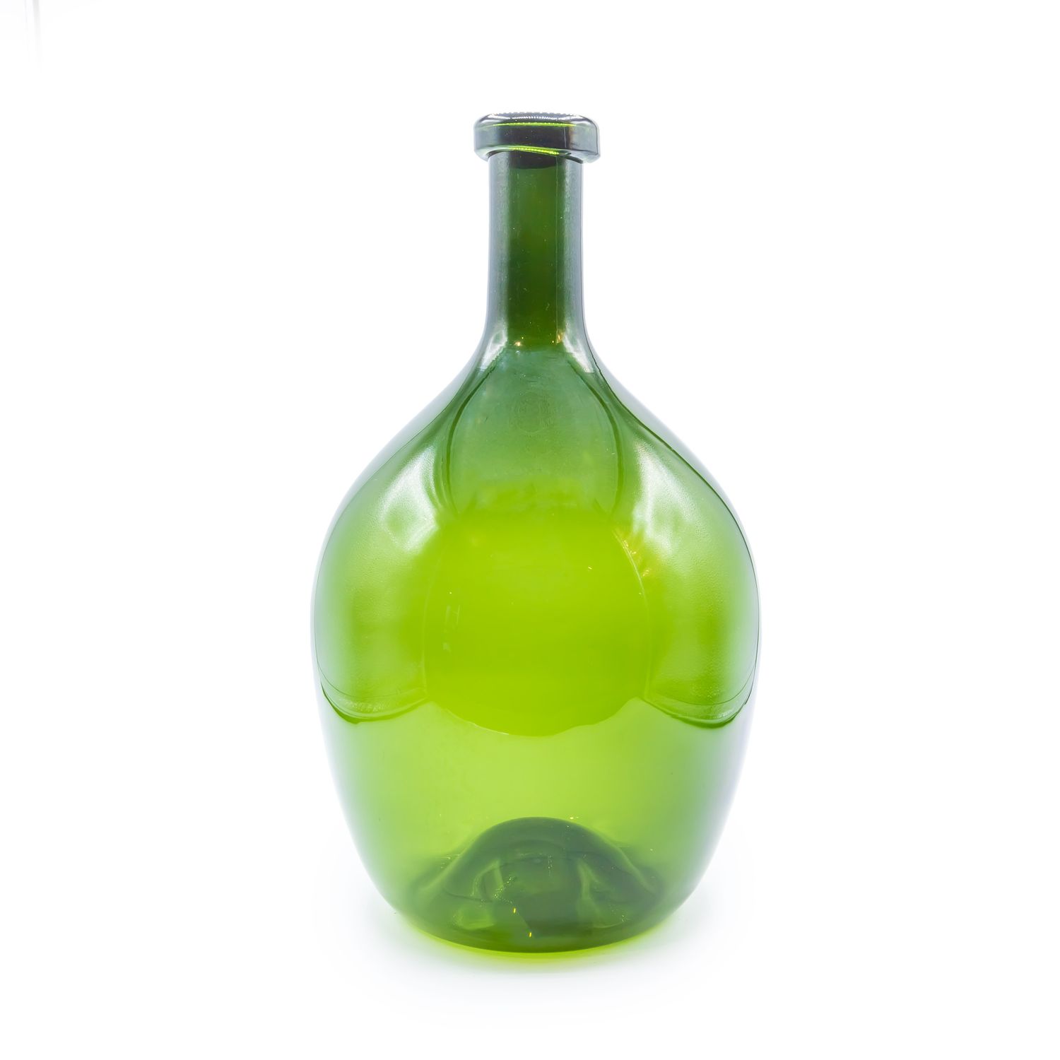 Vase - Green Glass, Size: Small - 16.5cm x 28cm
