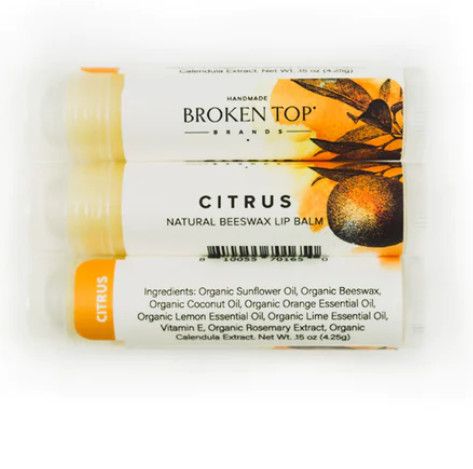 Lip Balm - Organic Beeswax, Variety: Citrus