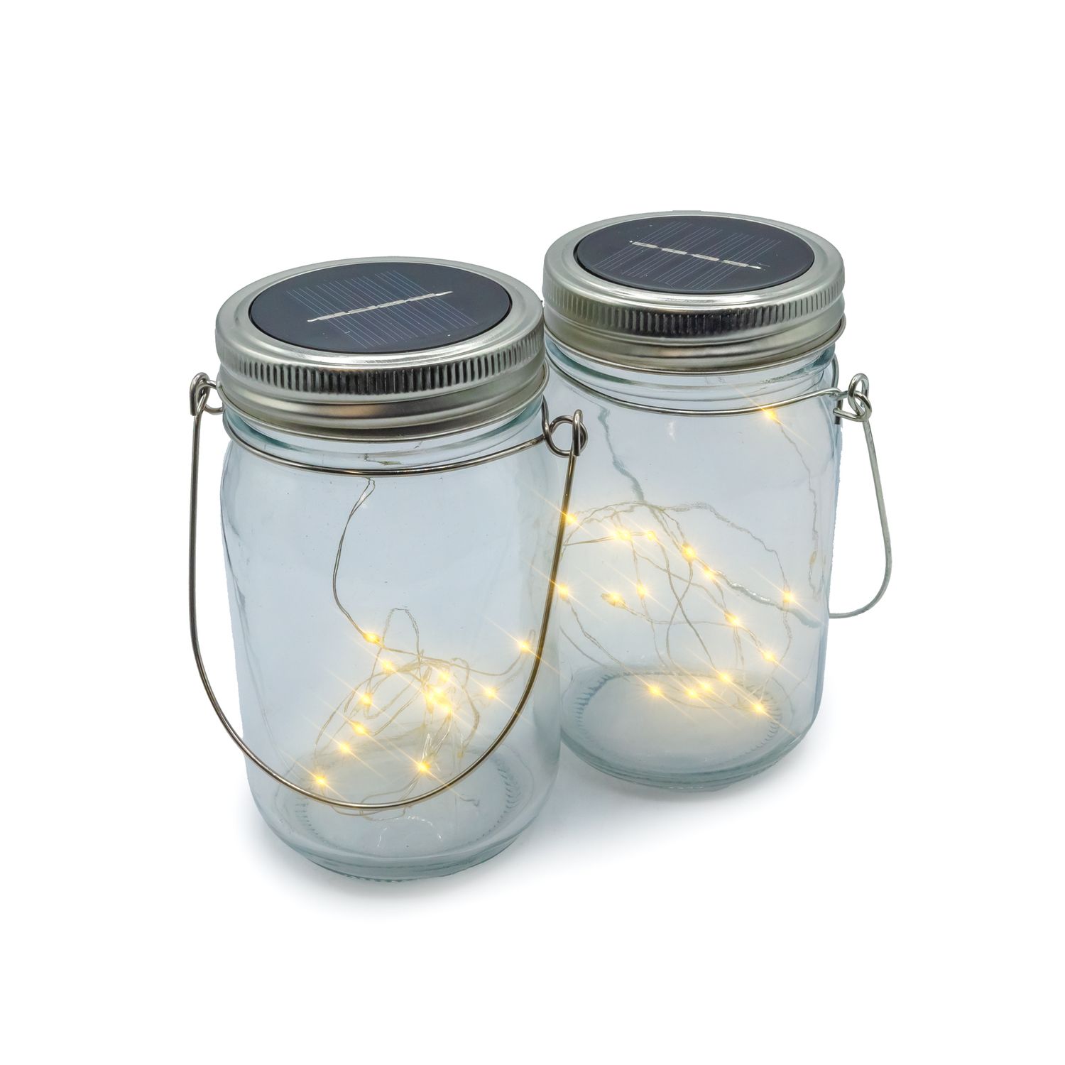 Solar Mason Jar Lights - 2 Pk