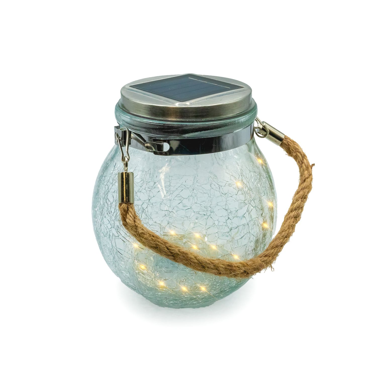Solar Lantern Crackle Glass Ball