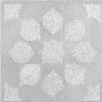 Slab &#39;Flora Daisy&#39; - (2 3/8x23 5/8&quot;x23 5/8&quot;) - greyed nickel