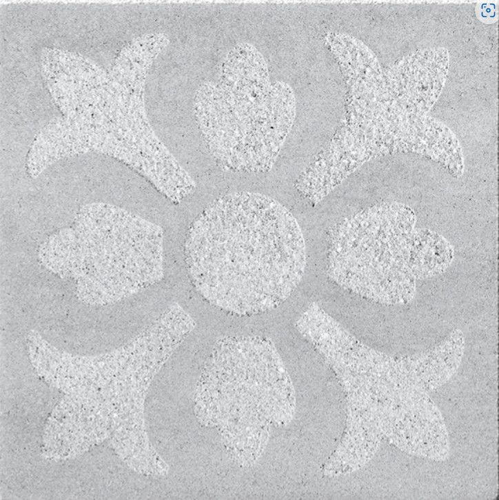 Slab &#39;Flora Daphodile&#39; - (2 3/8x23 5/8&quot;x23 5/8&quot;) - greyed nickel