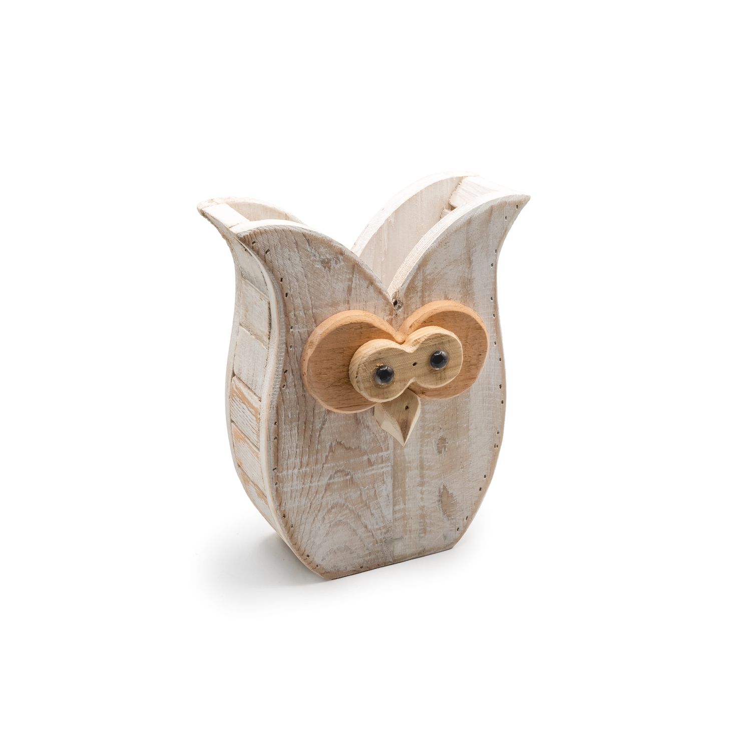 Wood OWL Box - White Med.