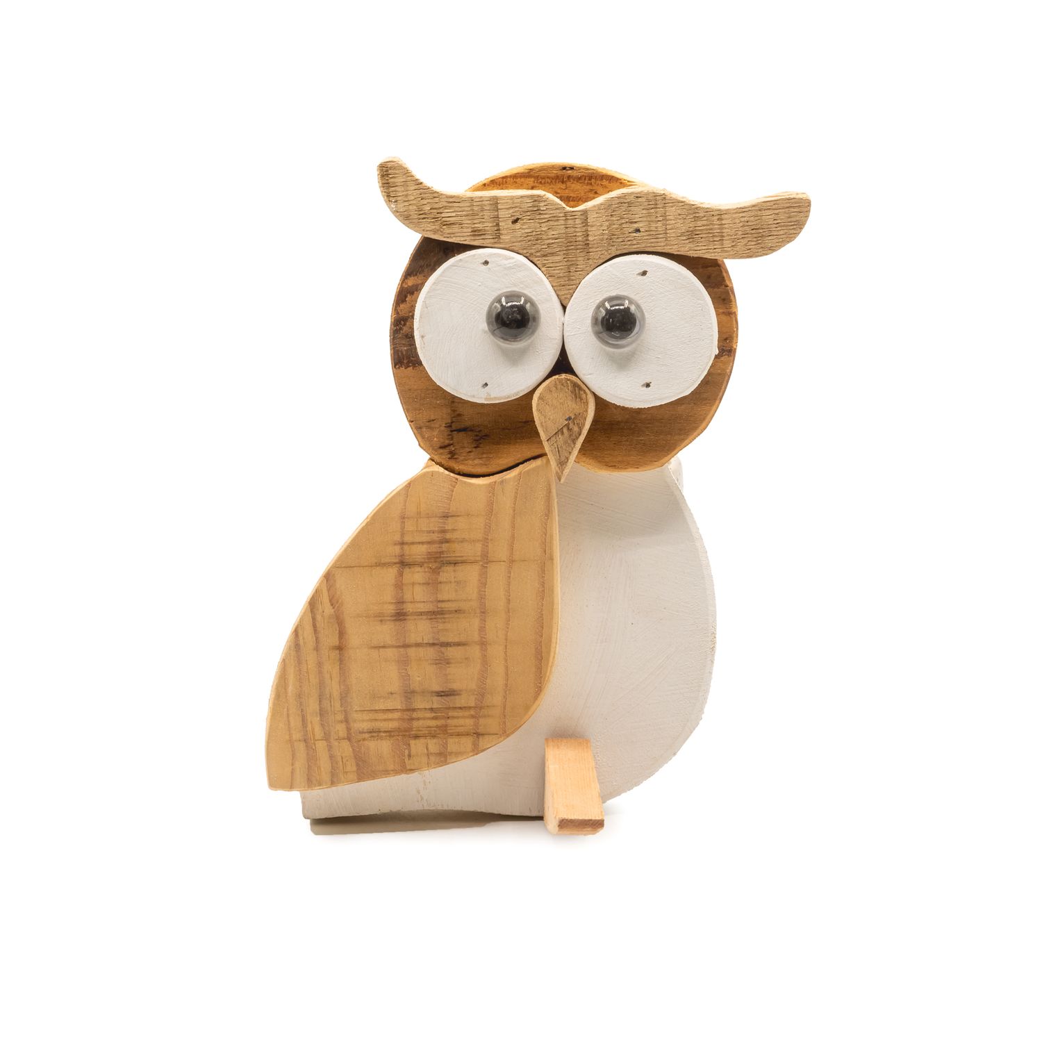 Wood OWL w foot Sm.
