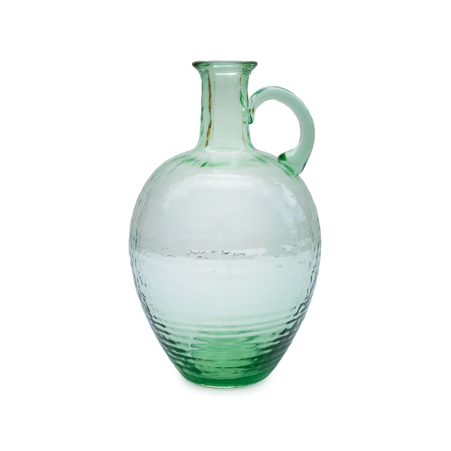 Jug Sea Glass Green w/ Lines 32cm
