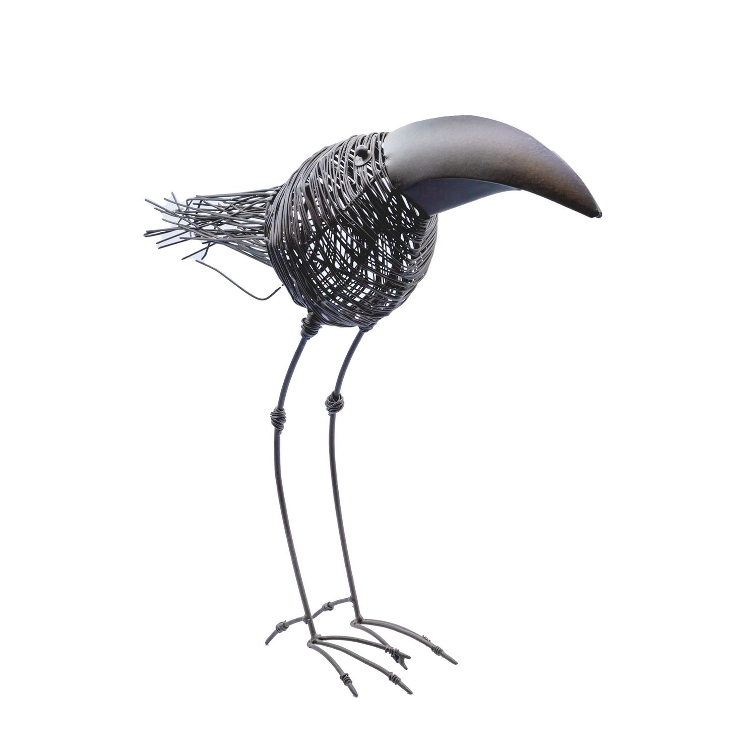 Wire Bird with Beak, Size: Large