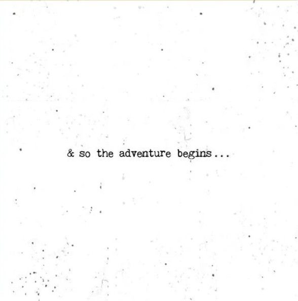 Congratulations Card: And so the Adventure Begins - Blank
