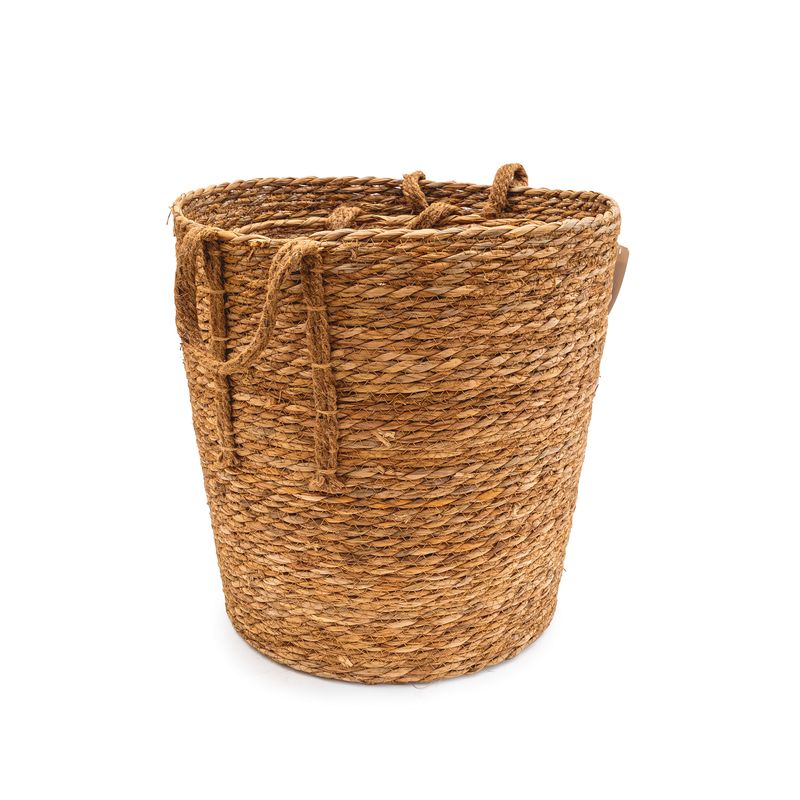 Basket - Brown w Side Handles - lrg