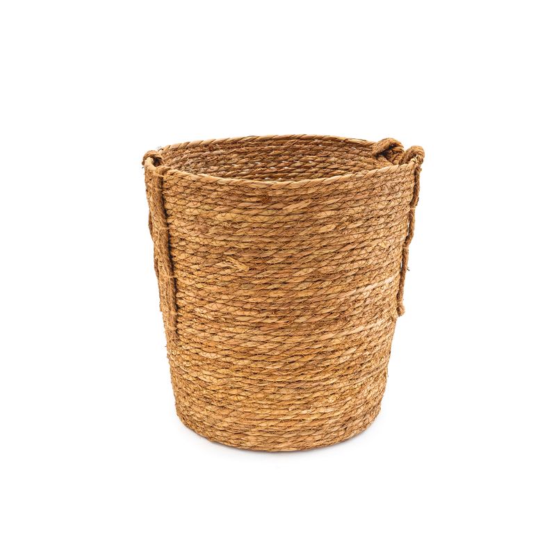 Basket - Brown w Side Handles - med