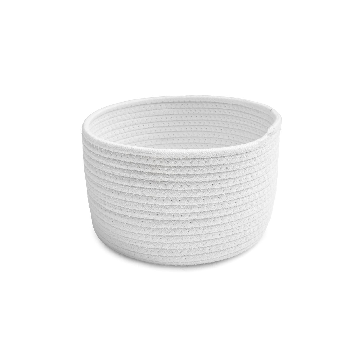 Basket - Round White - med