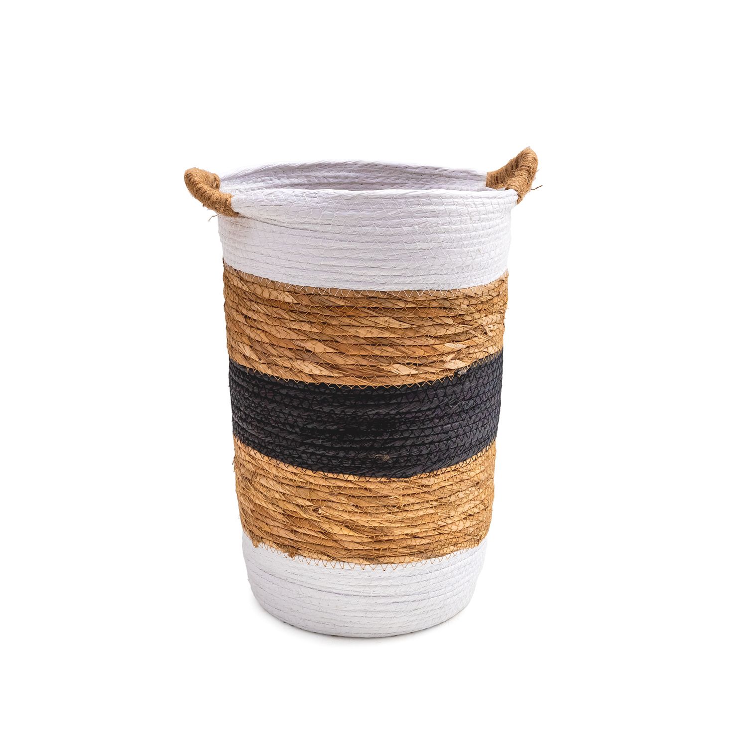 Basket - White, Cream, Brown - sm