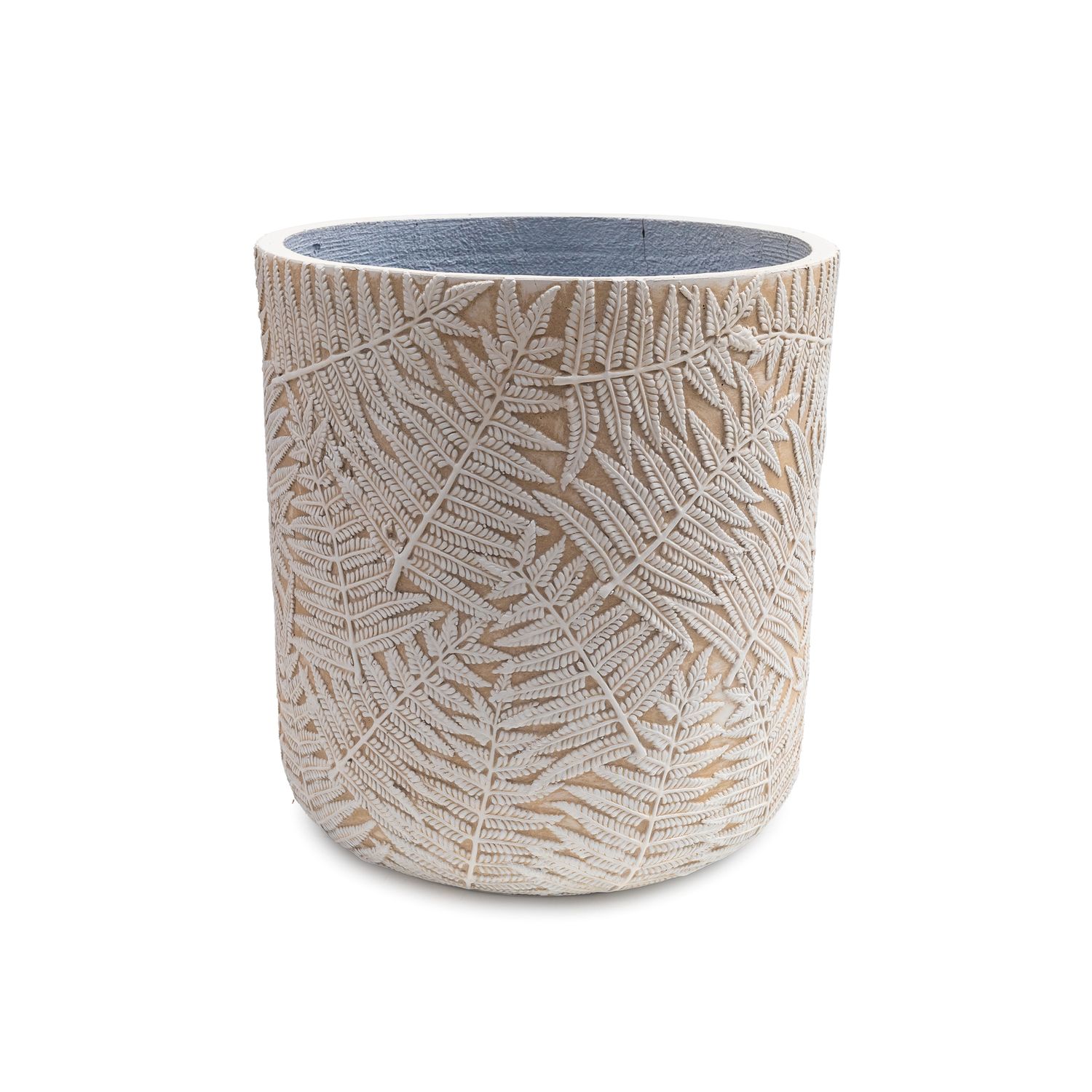 Flower Pot - Fern Leaf Imprint