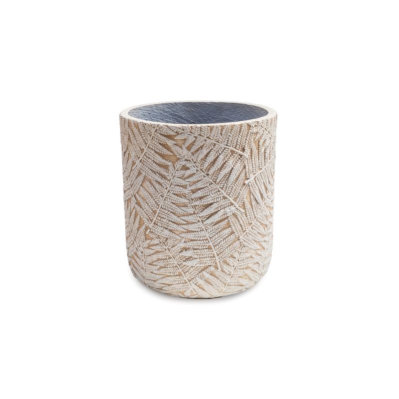Flower Pot - Fern Leaf Imprint