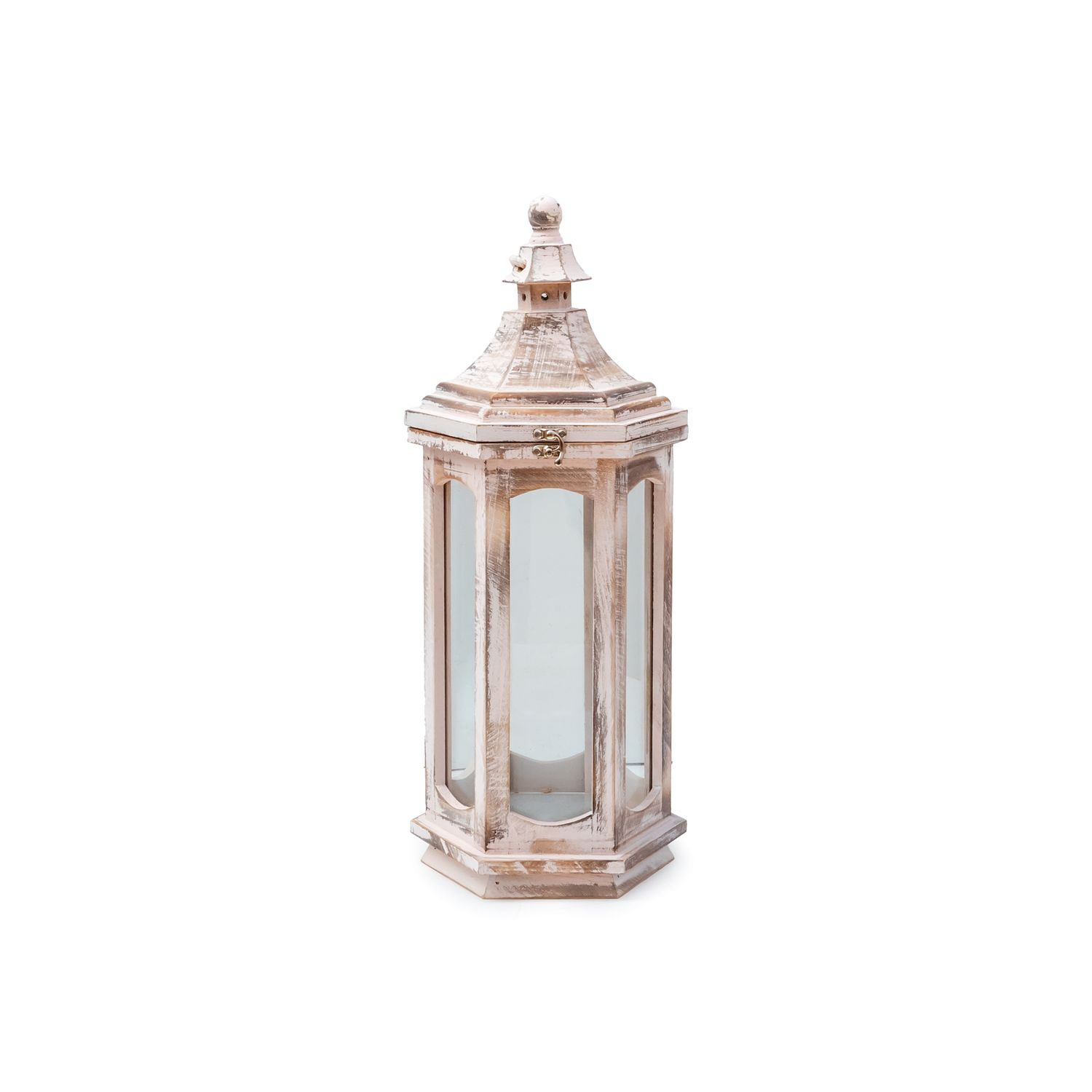 Lantern Modern White Pink Wash SM 33*40cm