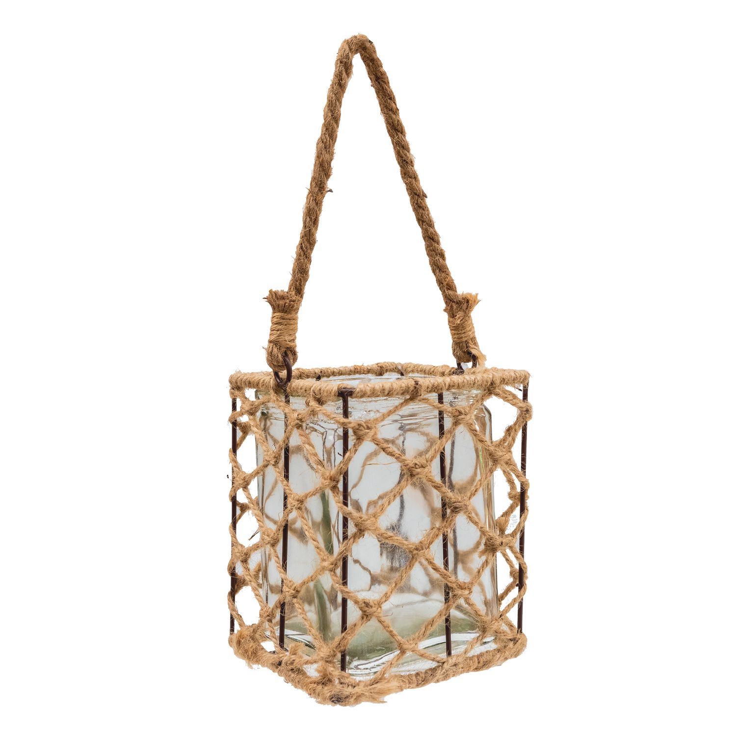 Candle Holder Macrame Sq. 13*11cm