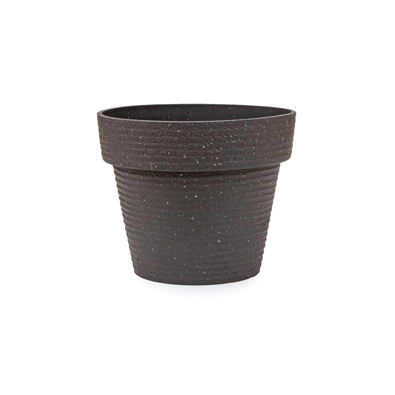 Planter - Traditional Round 11.75&quot;w x 9.5&quot;h Black