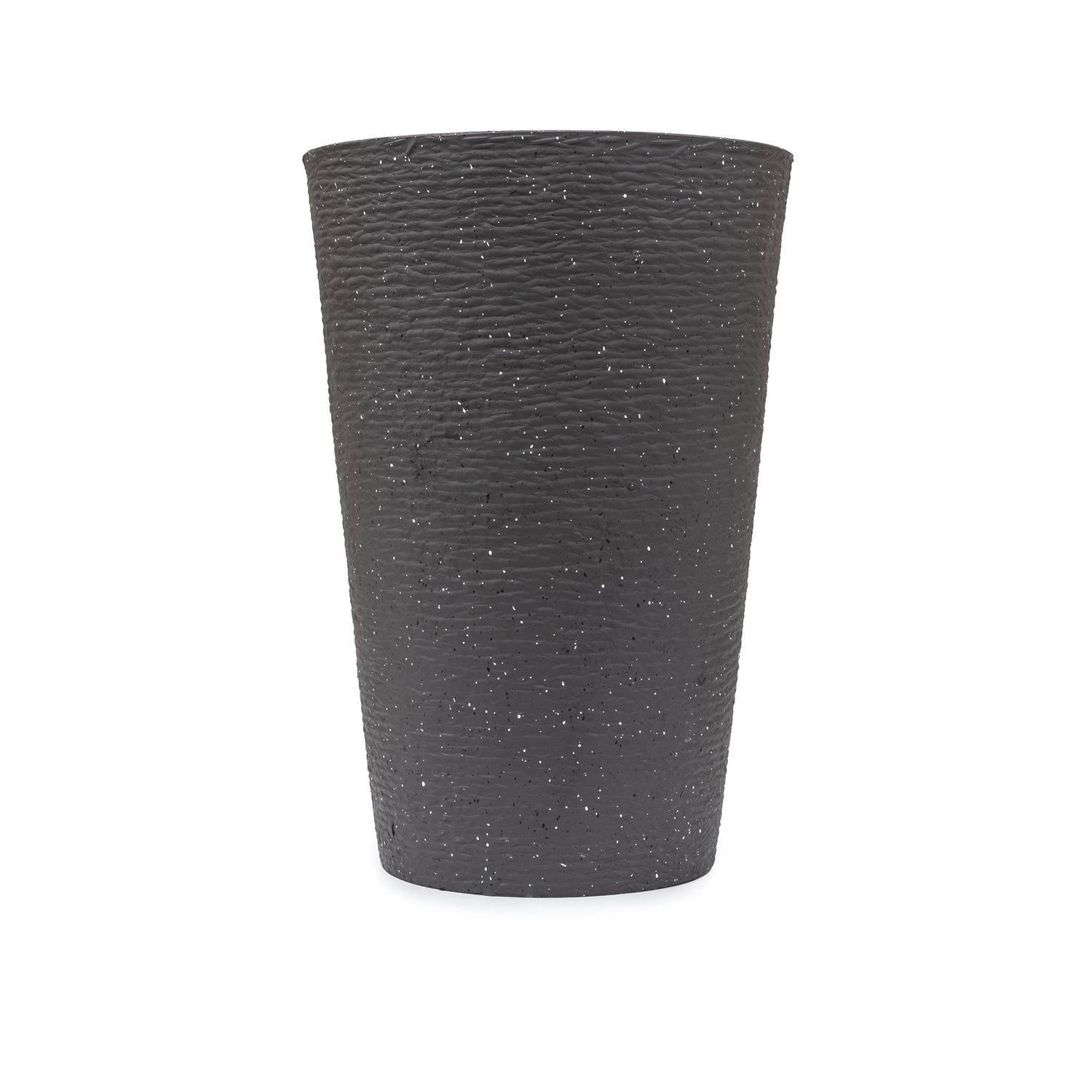Planter - Tall Round 11&quot;w x 16.5&quot;h Black