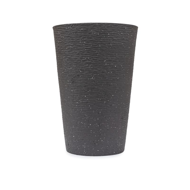Planter - Tall Round 11&quot;w x 16.5&quot;h Black