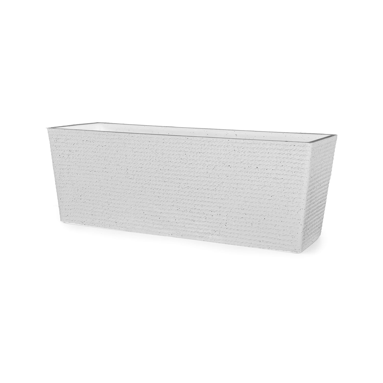 Planter - Rectangular Trough 39.25&quot;l x 14.5&quot;w x 15.25&quot;h White