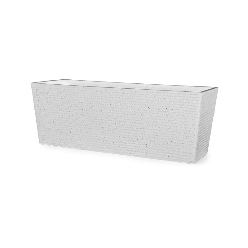 Planter - Rectangular Trough 39.25&quot;l x 14.5&quot;w x 15.25&quot;h White