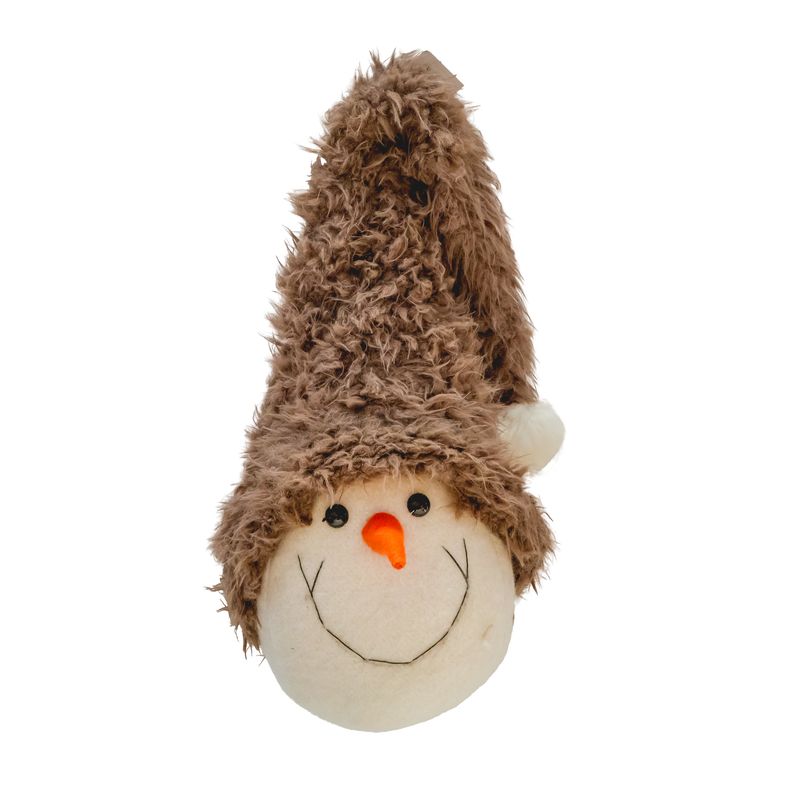 Snowman - Head Brown - Lrg