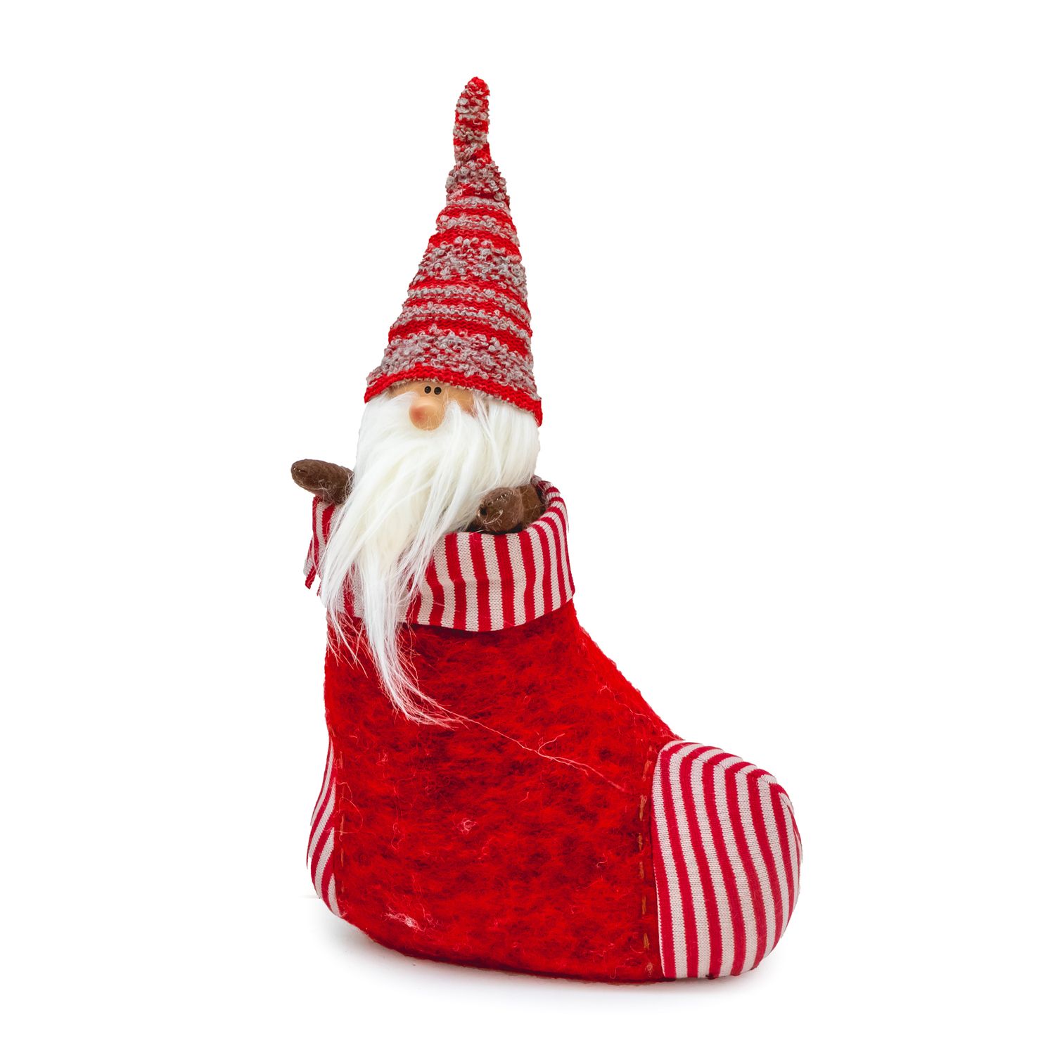 Santa - Stocking Red - Lrg