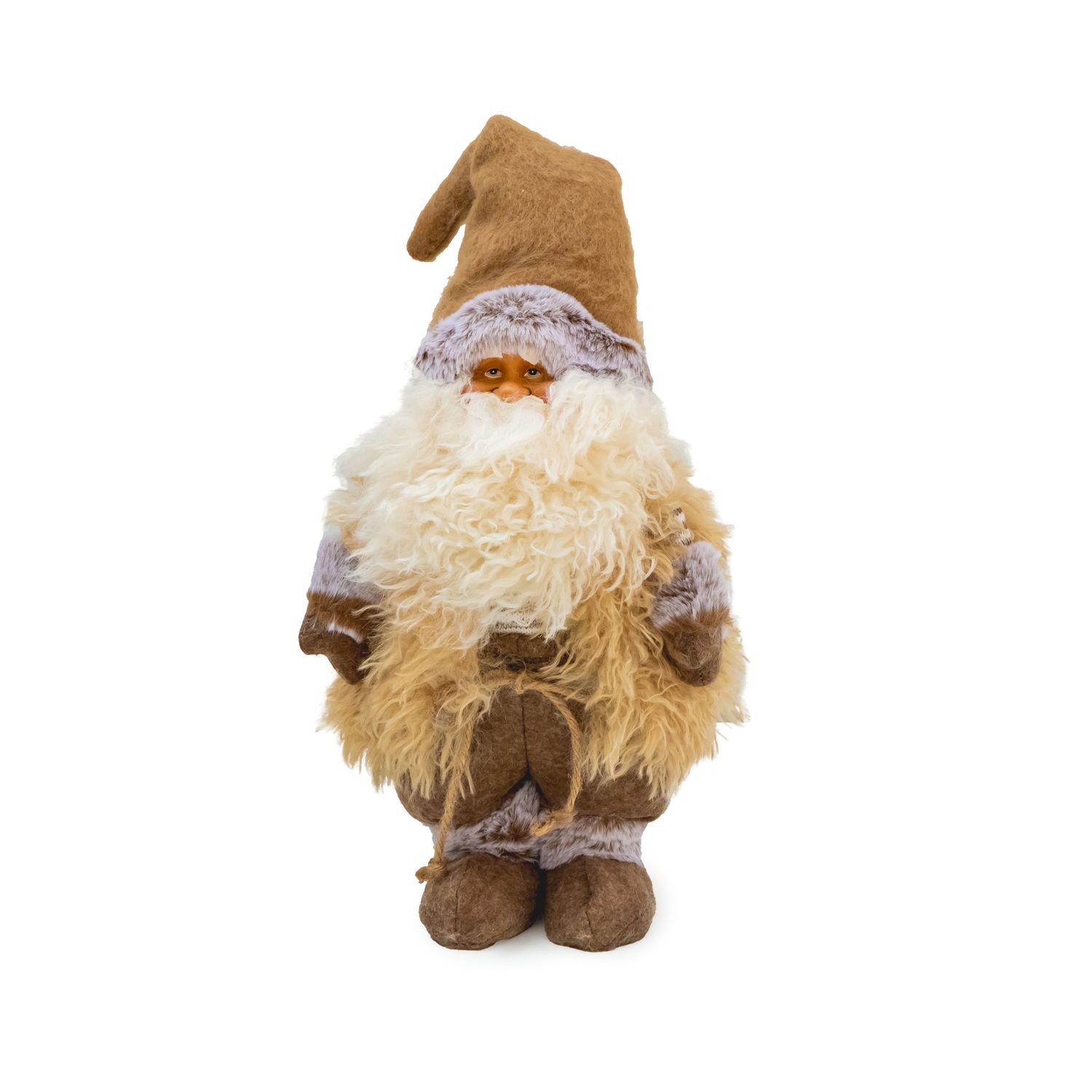 Santa - Brown w Stripe - Sm