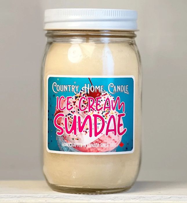 Candle 16 oz. Ice Cream Sundae