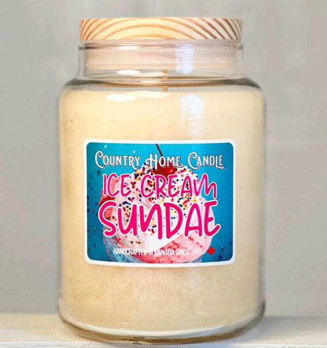 Candle 26 oz. Ice Cream Sundae