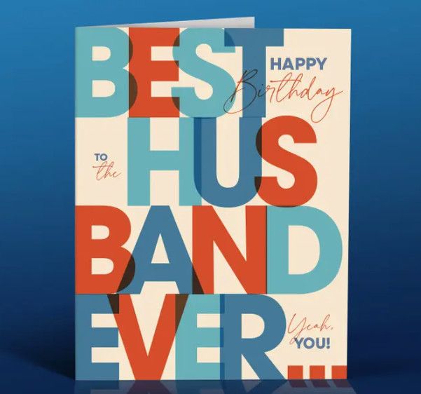 Birthday Card- Best Husband