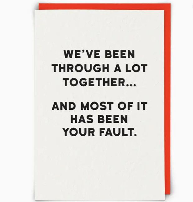 Friendship Card: Fault - Blank
