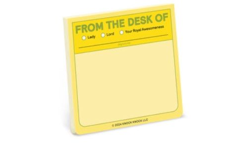 Sticky Note - From the Desk Of