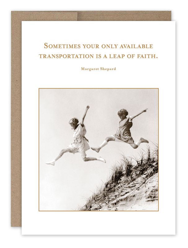 Encouragement Card:  Leap of Faith